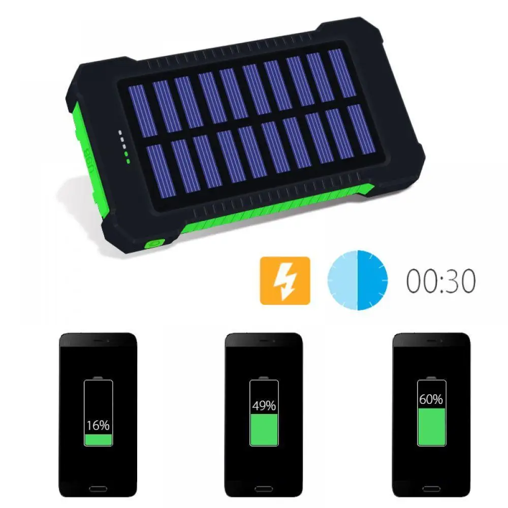 30000 mAh модный солнечный банк питания портативное зарядное устройство Внешняя