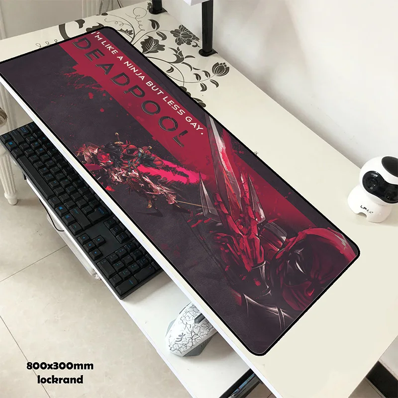 Deadpool pad мышь мода computador игровая мышь pad 800x300x2 мм padmouse HD украшенный принтом коврик для мышки эргономичный гаджет коврик для рабочего стола