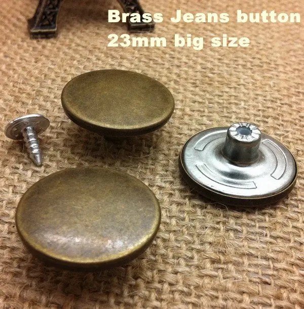 Jeans Button • Silver • Bronze • Nickel • Gold • Antique Brass