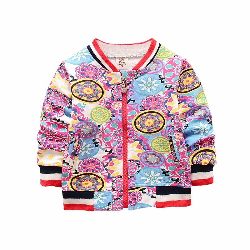 New Baby Coats Print Boys Girls Jackets Spring Autumn V Neck Cardigan Coat Fashion Infant Cotton Coat 7-24 Months Baby Clothing (3)