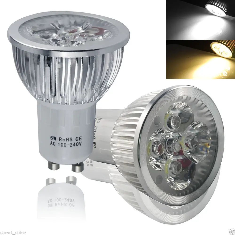 10PCS Super bright LED Lamp LED Spotlight 6W Bombillas High quality