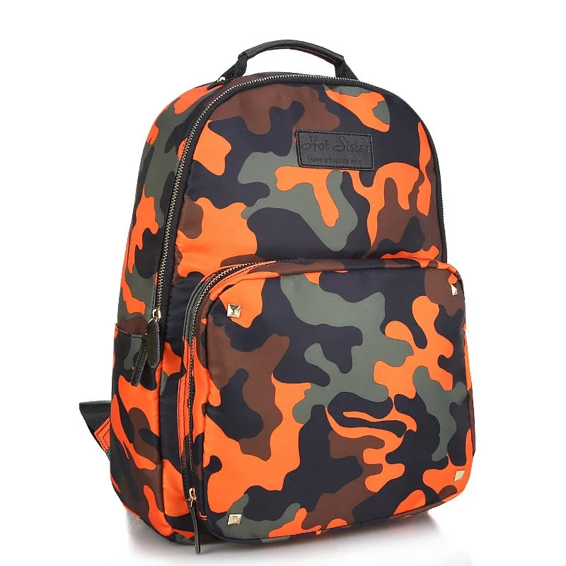 

2018 High-Quality Ladies Fashion Backpack Camouflage Machine Washable Mummy bag New Super Star Same Type