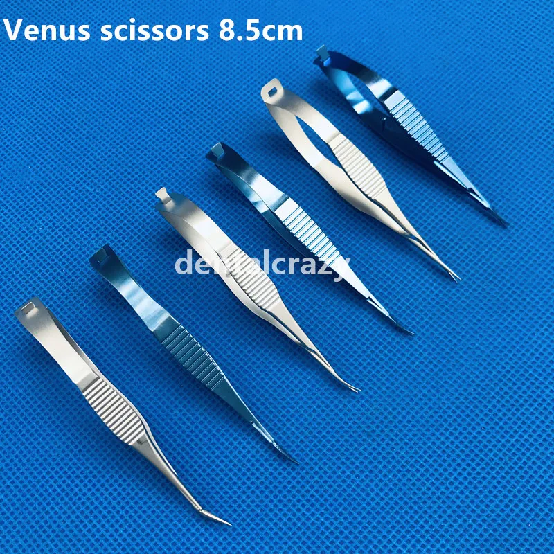 Ножницы Venus из титанового сплава, ножницы для офтальмологической микрохирургии 8,5 см, хирургические инструменты, инструмент для экспериментов с животными
