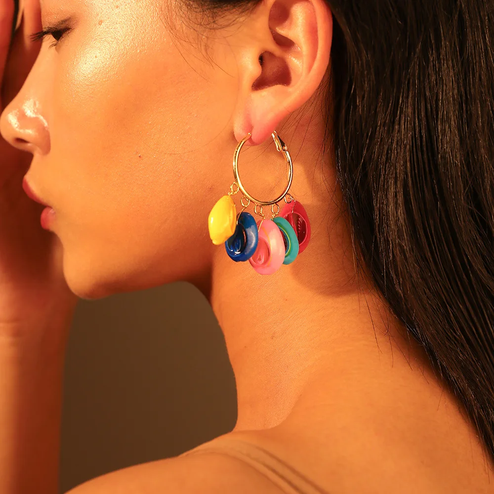 

YD&YDBZ 5 Shells Drop Earrings Women's Dangle Earrings Fashion Trendy Eardrop Jewelry Bohemia Vintage Ear Accessories Wholesale