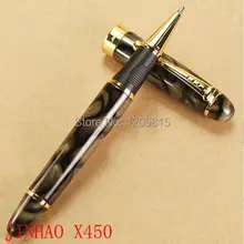 Высококачественные Канцтовары школьная письменная работа в офисе ручки Jinhao 450 Зеленый мраморный узор золотой зажим ролика Шариковая ручка для подарка