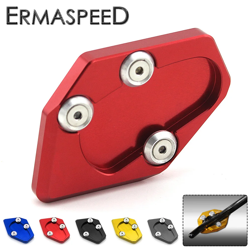 CNC Aluminum Motorcycle Side Stand Enlarger Kickstand Enlarge Plate Red Blue Black Gold for Yamaha TMAX 530 500 2008-2017 CNC Aluminum Motorcycle Side Stand Enlarger Kickstand Enlarge Plate Red Blue Black Gold for Yamaha TMAX 530 500 2008-2017