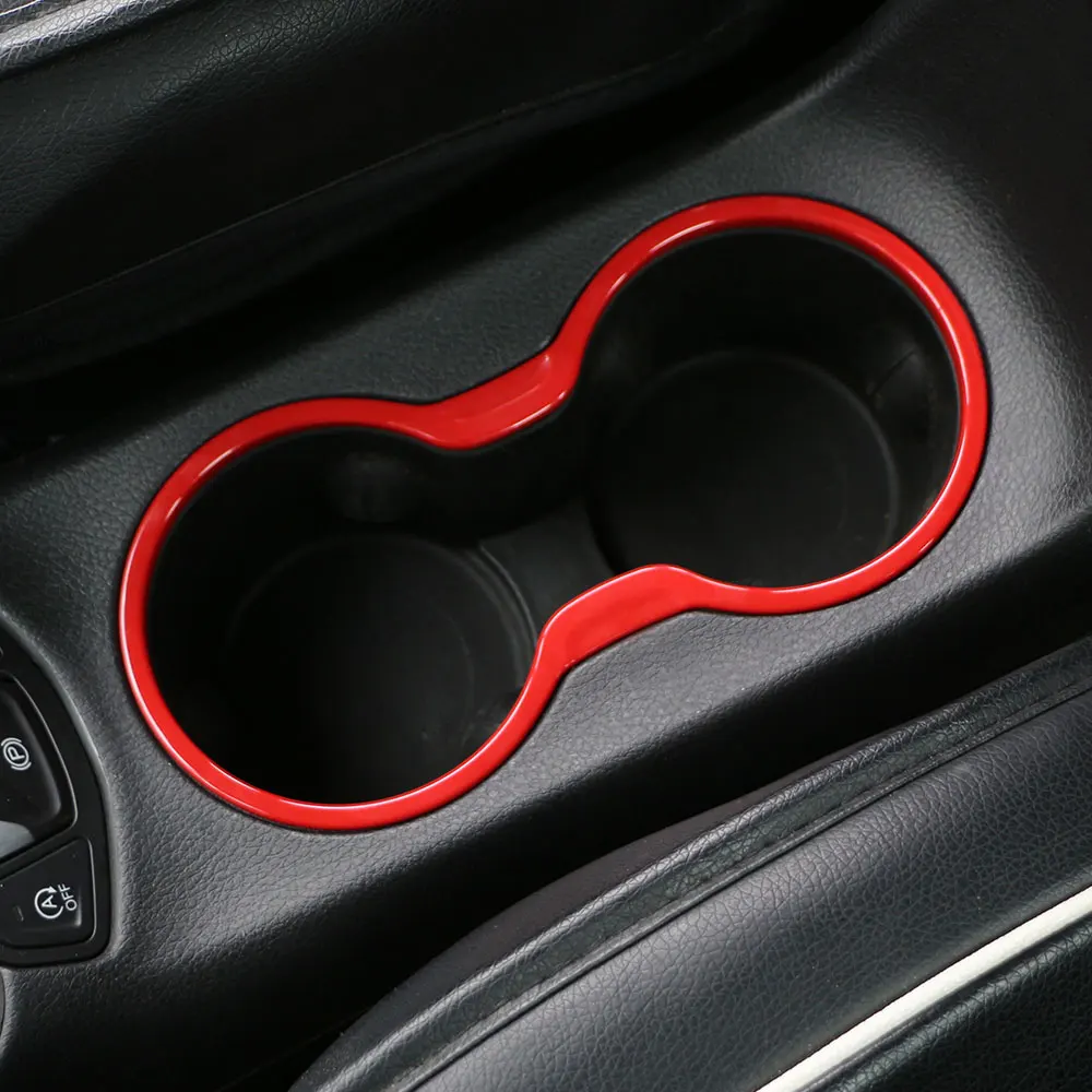 Jameo Auto Car Styling ABS Chrome Interior Front Water Cup Holder Cover