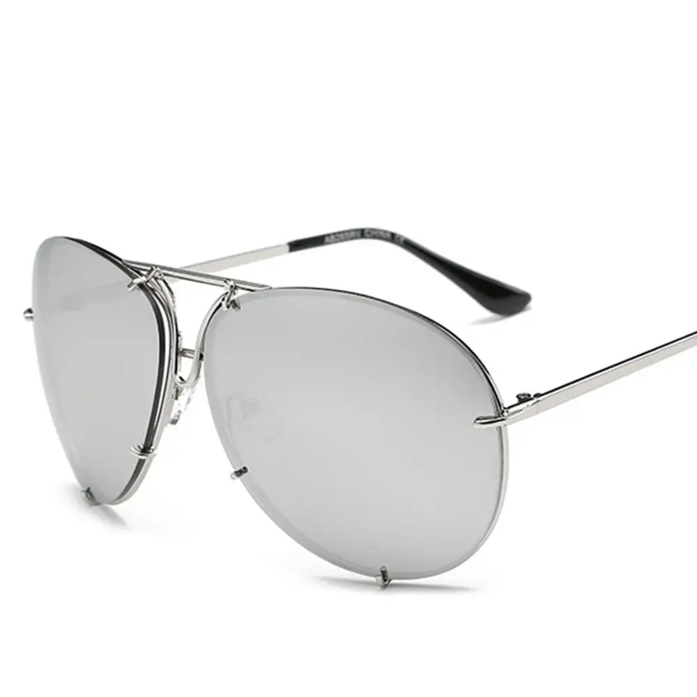 Новые модные солнцезащитные очки для женщин, роскошные негабаритные солнцезащитные очки для женщин, крутые зеркальные UV400, женские очки, оттенки для женщин#240815 - Цвет линз: 1