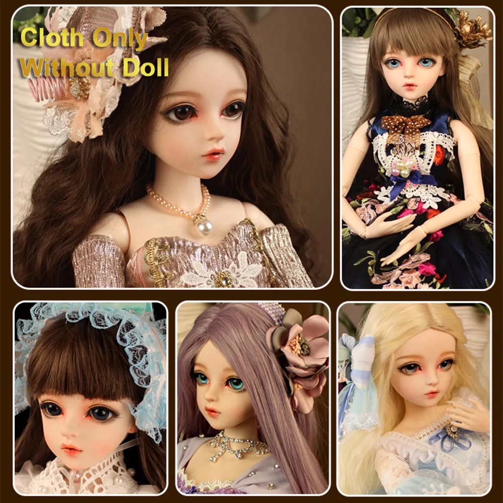 Viciviya 1/3 BJD SD одежда длинное платье принцессы с высоким низом для 60 см куклы высокого класса на заказ платья куклы аксессуары