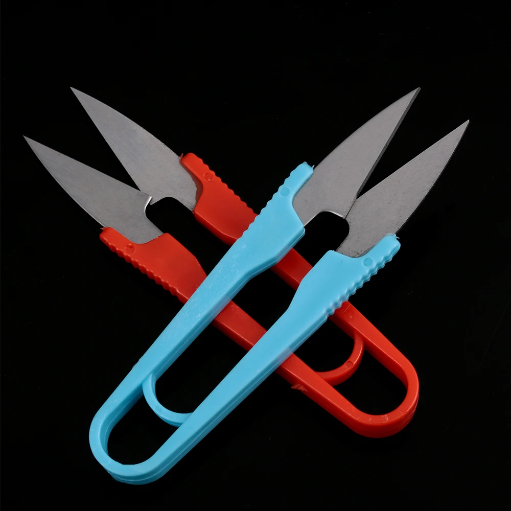 

1Pc U-Shape Use Scissors Stitch Snip Thread Cut Line Trimming Nipper Essential Cutter Cross Stainless Steel Sewing Scissors
