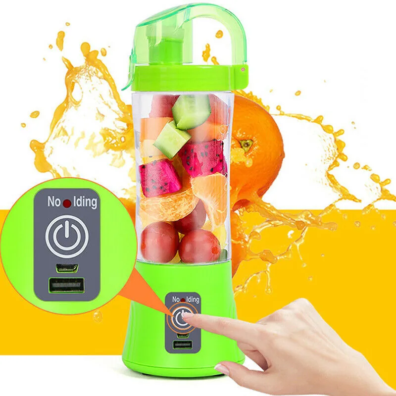 

400ml Portable Blender Juicer Cup USB Rechargeable Electric Automatic Vegetable Fruit Citrus Orange Juice Maker Cup Mixer Bottle