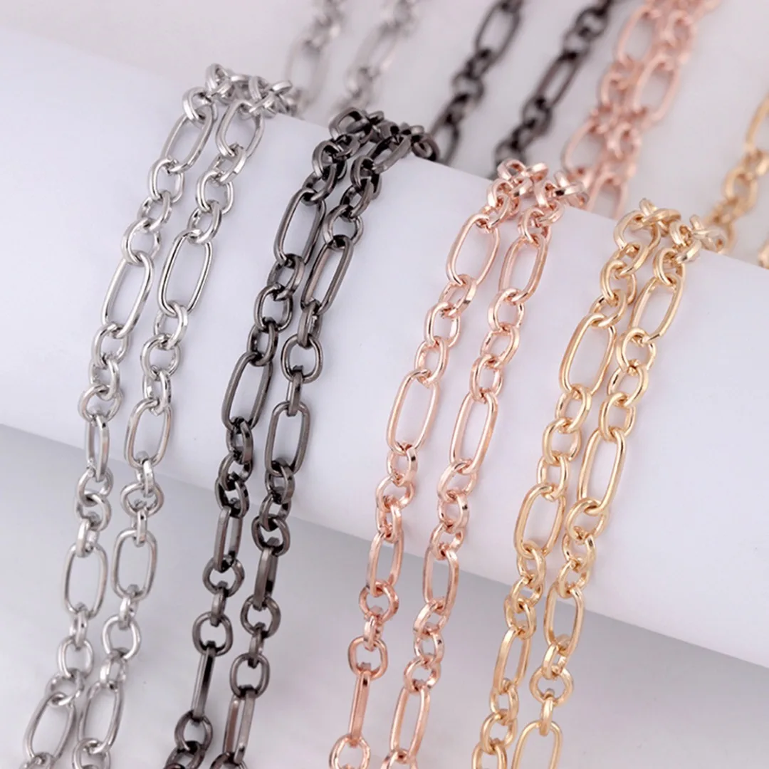 Fashion Men Neckalces Chain Vintage Long DIY Jewelry Silver/Gold Color O Chains Box Chain Necklace 60cm shellhard