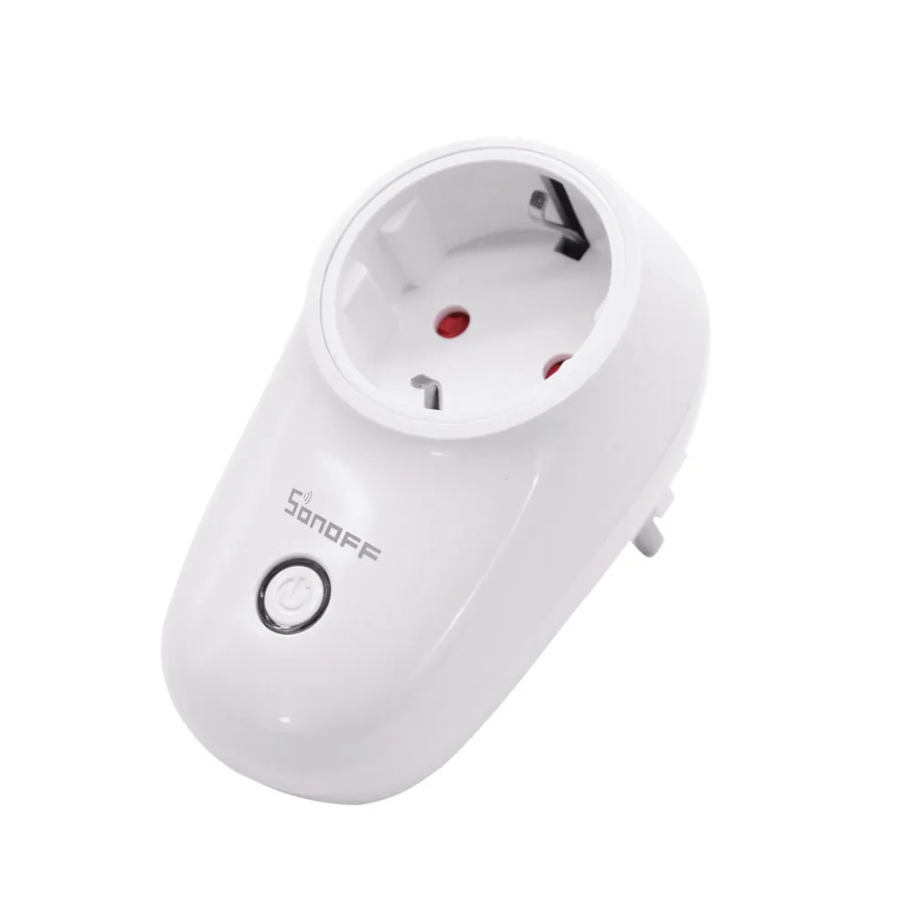 Sonoff S26 WiFi базовая умная розетка ЕС Беспроводная вилка розетки умный дом