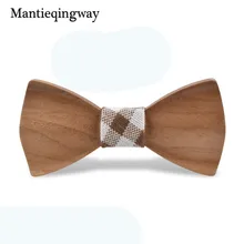 Mantieqingway Детские деловые свадебные костюмы деревянная бабочка галстук твердая деревянная бабочка Gravatas дети мальчики девочки Свадебный галстук-бабочка