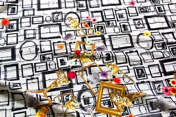 

Half-Meter Japanese Kokka Oxford Cotton Fabric Patchwork Quilting Cloth Fabric Textile For Sewing Animal frame A