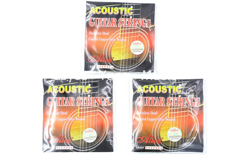 3 Sets of Alice A207-SL Acoustic Guitar Strings Ph...