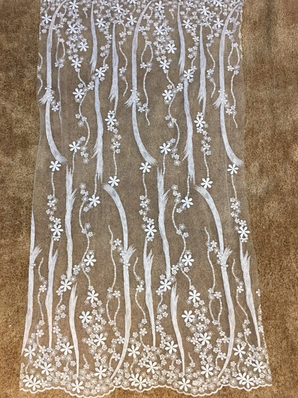 

2017 Latest African Tulle Lace High Quality french lace fabric lace Wedding Dress cord Lace fabric