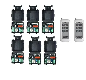 

hot 433.92mhz/315M AC 220V 10A Relay 1CH wireless Control Switch Transmitter+6 Teleswitch Receiver
