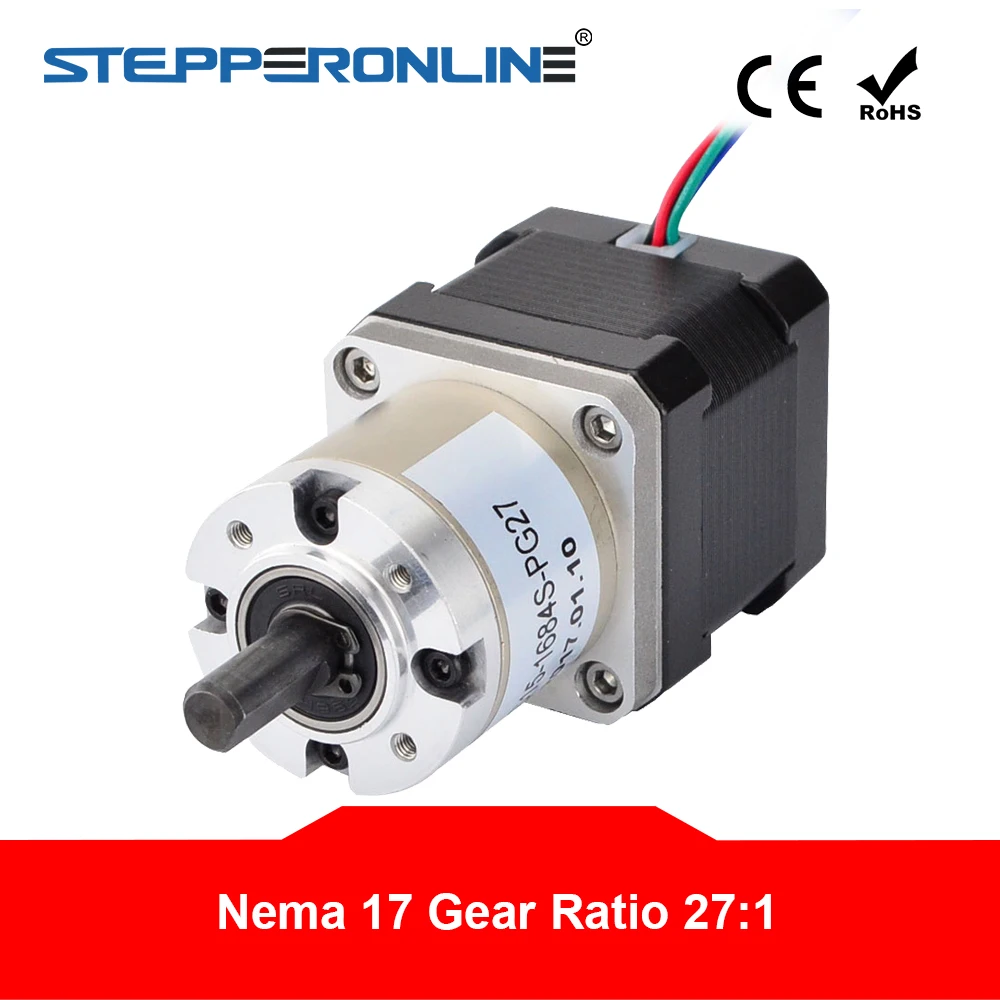 Nema 17 42mm stepper motor use Planetary Gearbox Single Stage 1:5/1:10 <15arcmin 