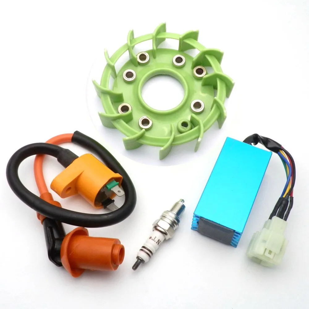 Performance Ignition Coil Cdi Spark Plug Fan For Gy6 50 50cc Scooter