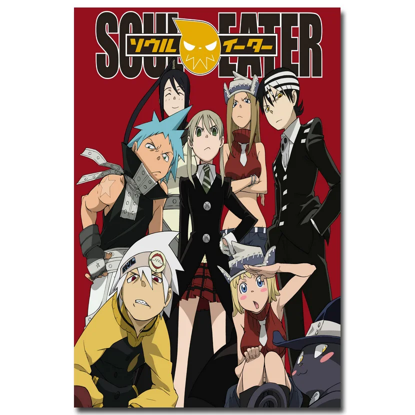 Soul Eater художественная шелковая ткань постер печать 13x20 24x36 дюймов Аниме картина для гостиной украшения стен 001