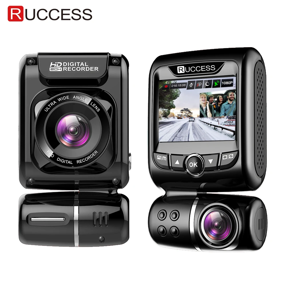 Ruccess DVR 2 0 GPS Car DVR font b Camera b font Dual Lens Dash Cam