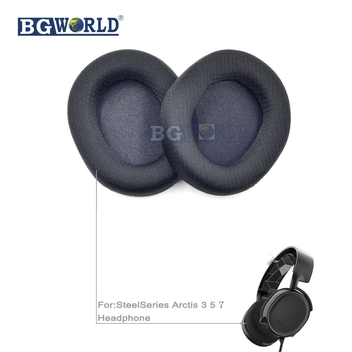BGWORLD foam earpad ear pads cushion Replacement Elastic head band for