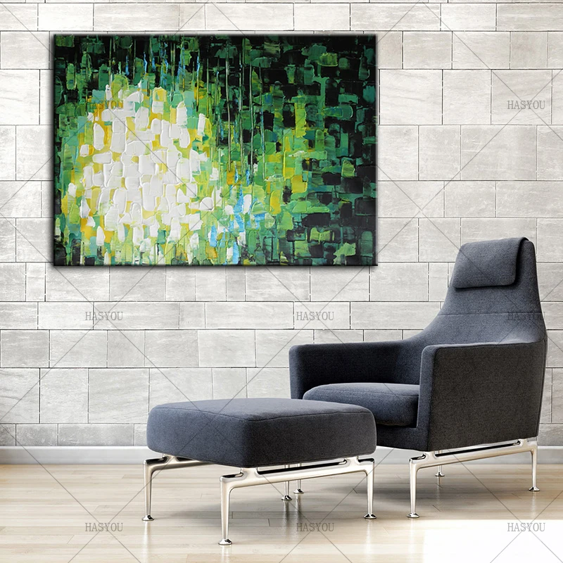 Modern-Knife-Painted-Abstract-Green-Oil-Painting-Canvas-Art-Wall-Mural-Picture-for-Bedroom-Living-Room
