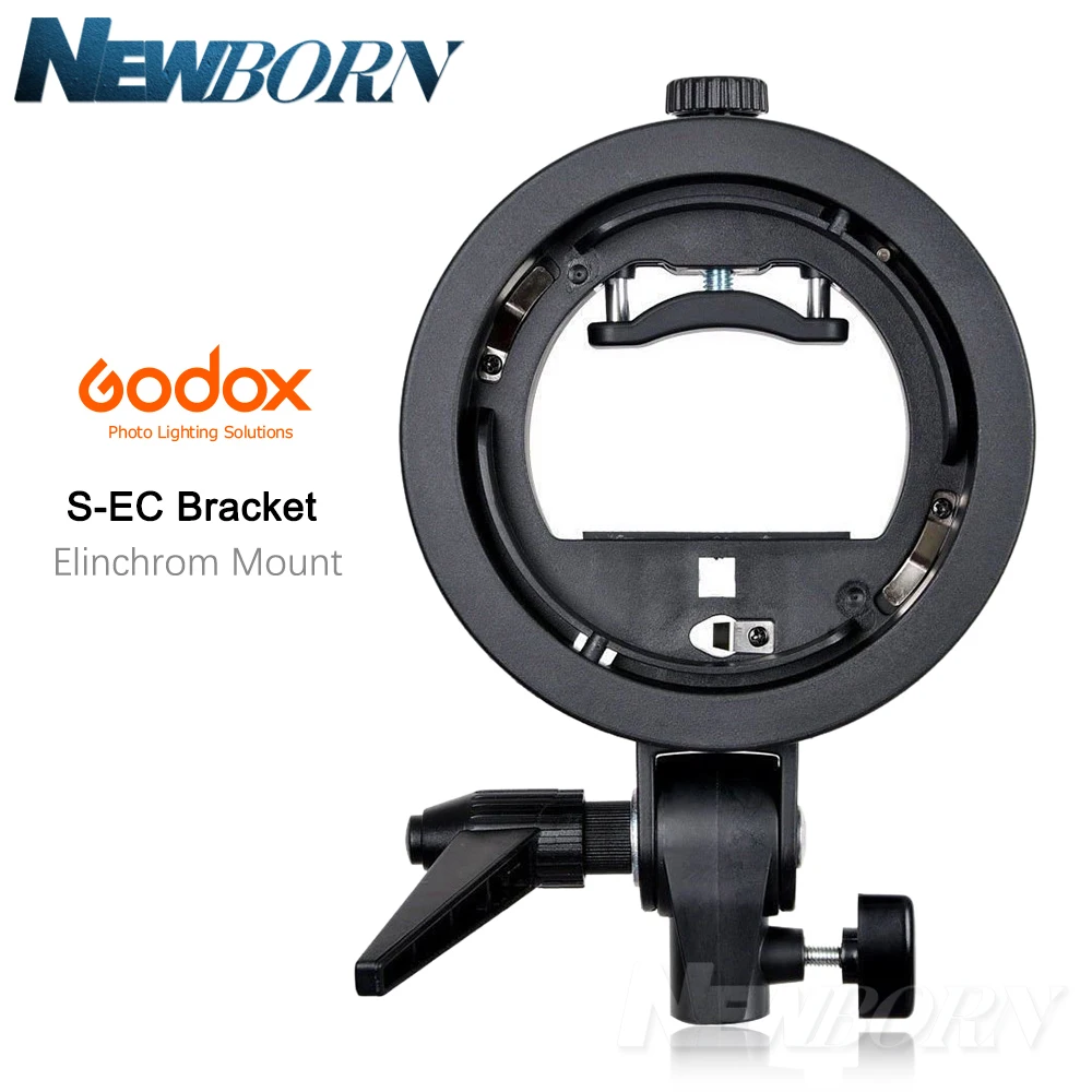 Godox S-Type S-Ec Supporto Per Staffa Speedlite Per Elinchrom Mount Speedlite Flash Snoot Softbox