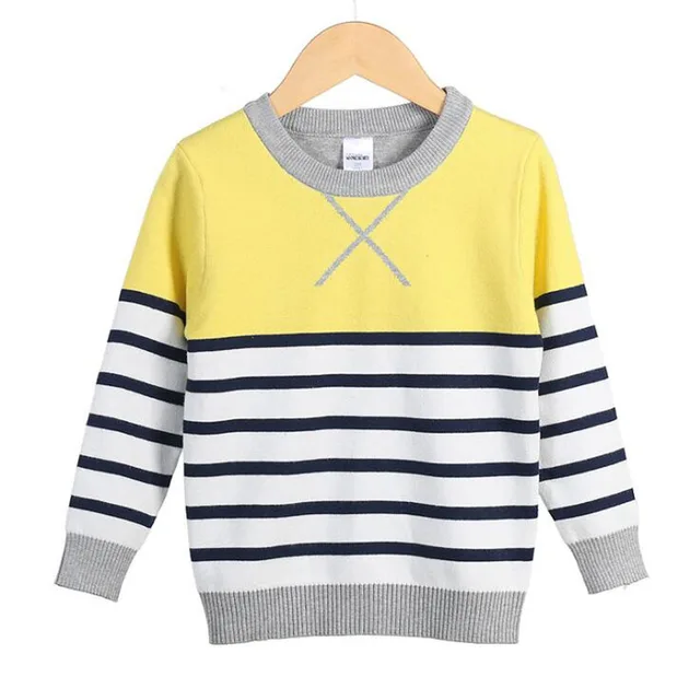 Yellow Sweater For Boy Pullover Tops Cottons Baby Boy Sweater Winter Long Sleeve Boys Sweaters