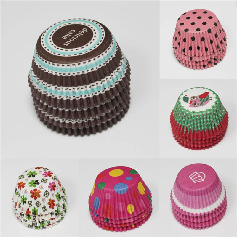 100pcs Mini Paper Cake Cup Chocolate Liners Baking Cupcake Cases Muffin Casesin Other Cake
