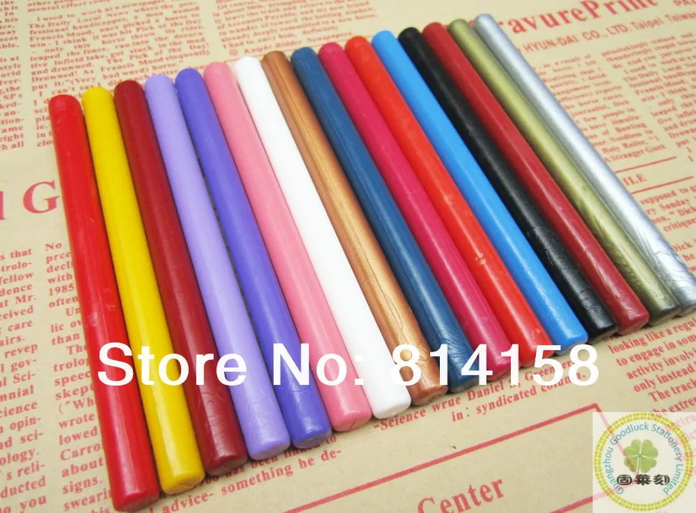Colored Mini Glue Wax Sticks For Hot Melt Gun Gunin Candles from Home