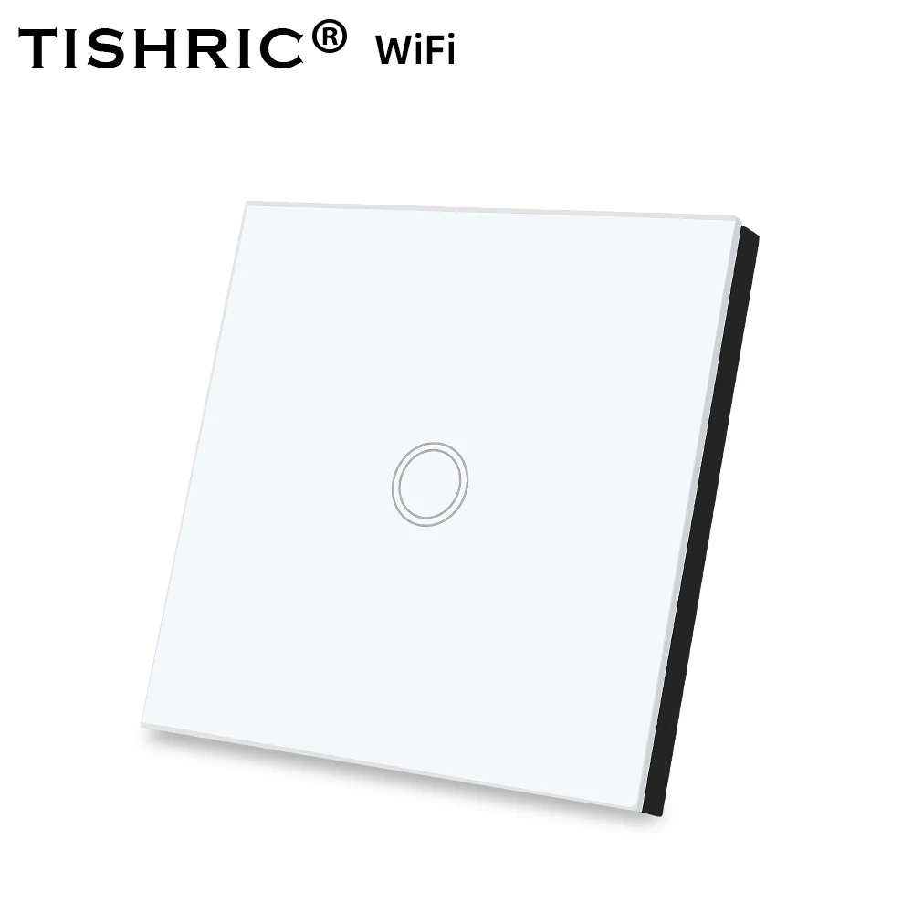 

TISHRIC Smart Wireless WIFI Touch Switch Eu Plug 1/2/3 Gang Smart home Automation DIY Timing Work with Alexa Google Home