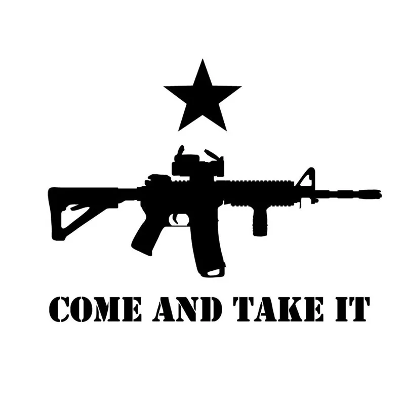 15CMX11 7CM COME AND TAKE IT Gun Vinyl Car Stickers Motorcycle Styling