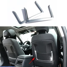 תתאים עבור BMW סדרת 4 F32 F36 F33 2014-2017 2 יחידות צלחת כרום ABS רכב פנים מושב קישוט קישוט לקצץ נטו כיסוי(China)