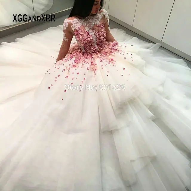 [تصویر:  Pink-Wedding-Dress-2019-Bridal-Gown-Long...40x640.jpg]