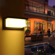 10 Вт 220 В современный светодиодный сад лампы Настенные светильники водонепроницаемый балкон водонепроницаемый открытый крыльцо свет