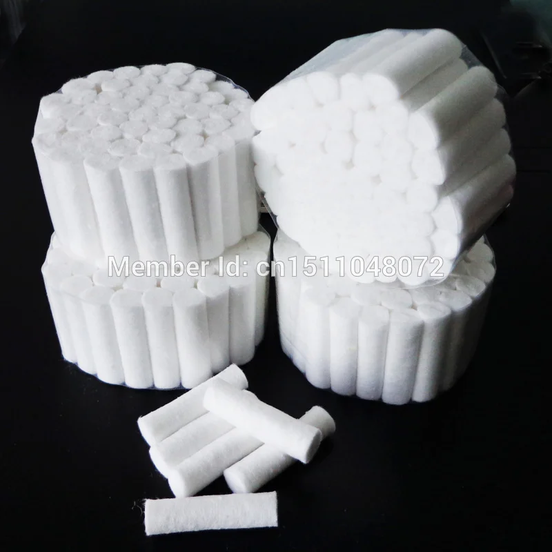 

200PCS Dental Disposable Cotton Rolls Dental Materials Haemostasis Cotton Roll