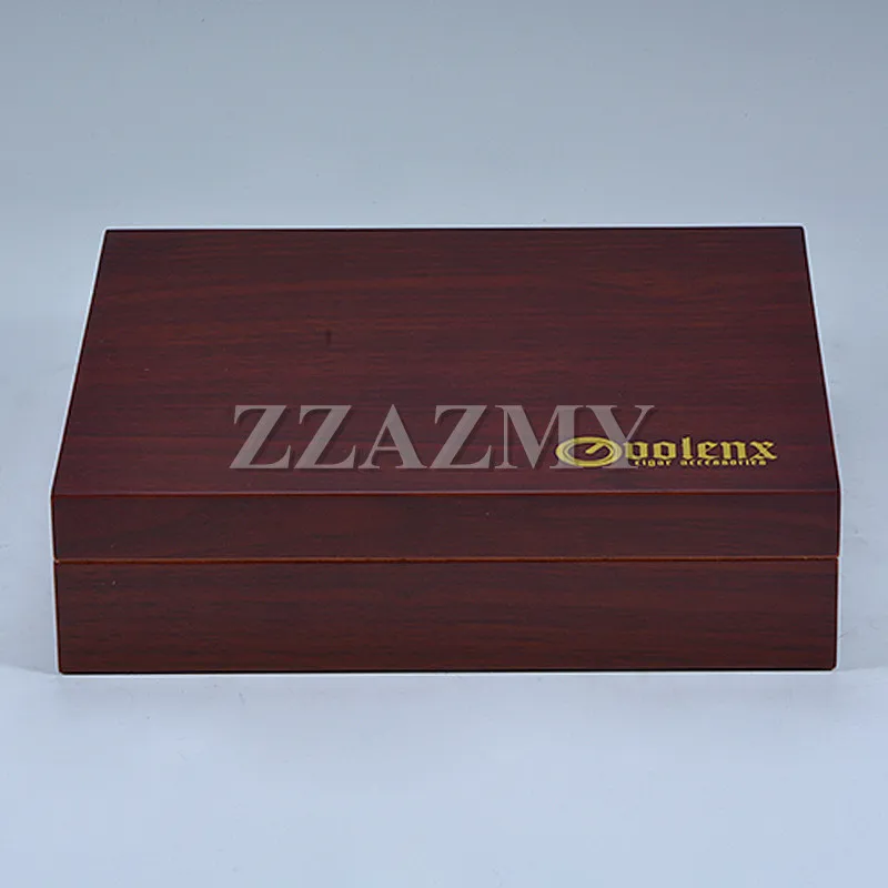 

Practical Removable Partition Board Mahogany Wine Red Cigar Humidor Nice Storage Box W/ Hygrometer, Humidifier