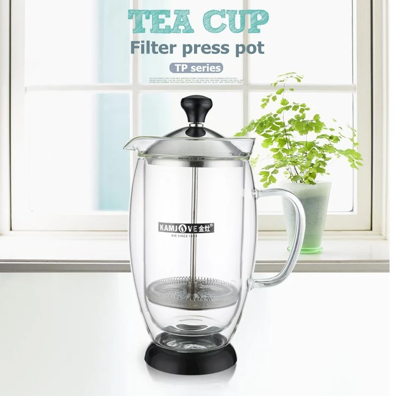 

Kamjove Method pressure pot French presses tea pot heat-resistant glass tea set flower tea double layer pot cup
