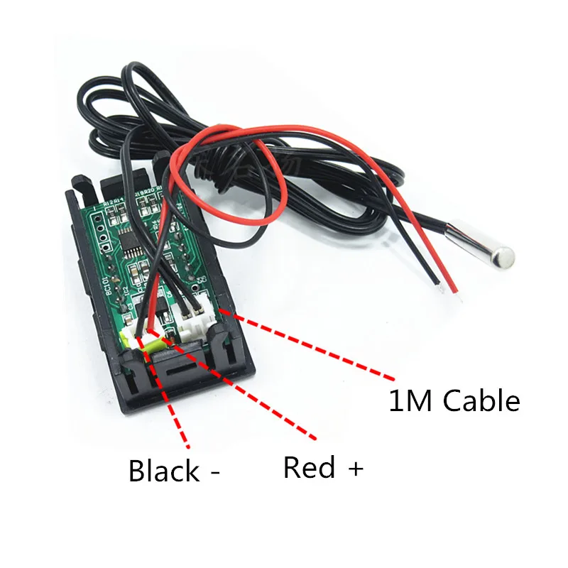 DC 12 В Встроенный цифровой термометр цифровой дисплей-50~ 110 точность температура термометр 1 метр зонд