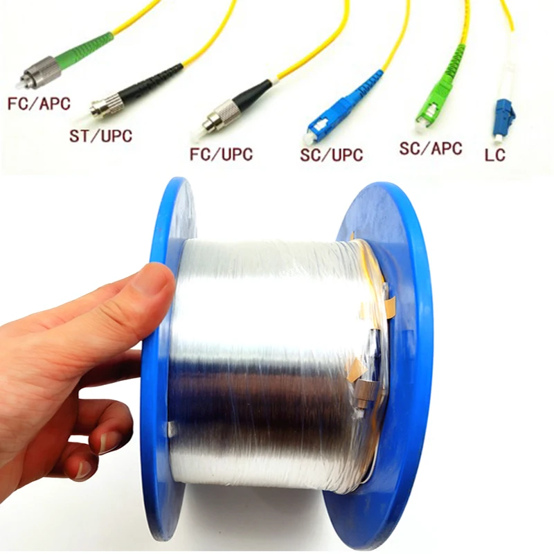 OTDR Lanzamiento Кабельное волокно оптический OTDR старт кабель одномодовый 1 км LC/FC/SC/ST ПК/UPC дополнительно