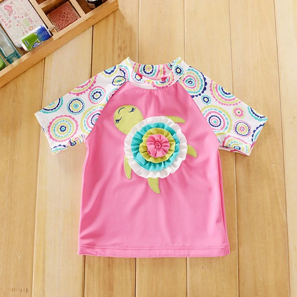 Girls Swimwear 2017 cute baby girl bathing suit SPF 50+ children one