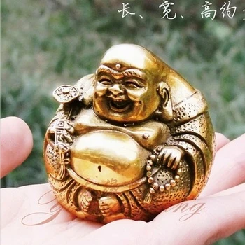 

ymy---712Maitreya Buddha, Buddha Statue figurine,Open light, pure copper, Ruyi, Home Furnishing, Feng Shui, ornaments