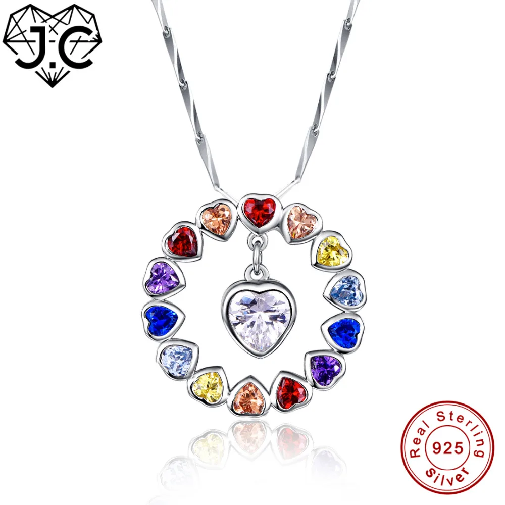Ожерелье из серебра 100% пробы с рубином сапфиром топазом белым топазом|fine jewelry|jewelry