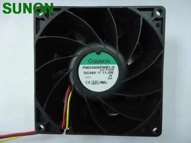 Для Sunon PMD4809PMB1 A 12038 120 мм 12 см вентилятор с двумя шарикоподшипниками 3 провода FOO