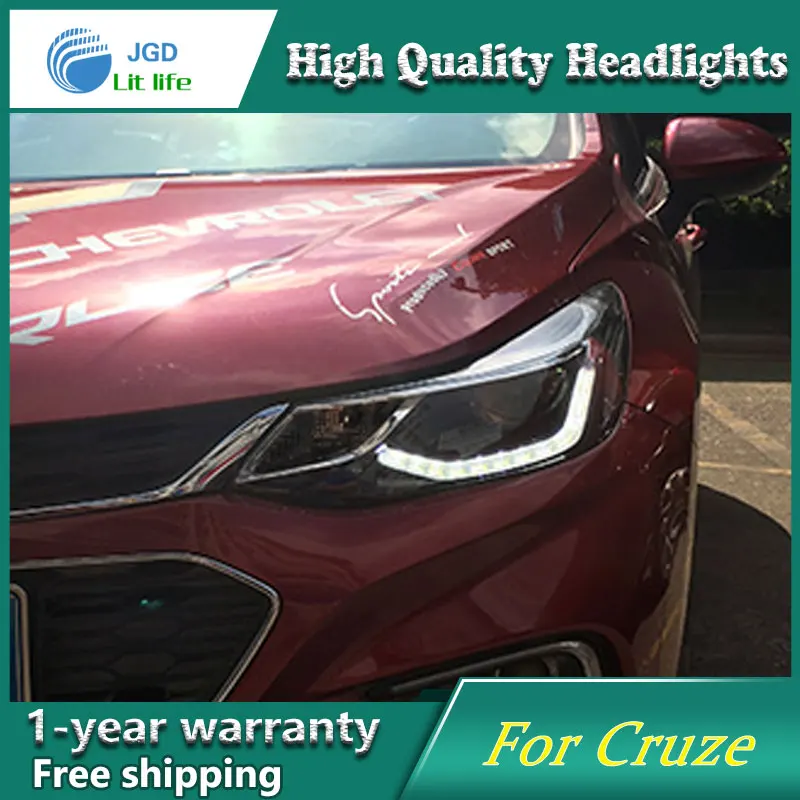 Автомобильный Стайлинг C для chevrolet cruze фары светодиодный головной фонарь Angel eye светодиодный DRL передний свет Биксеноновые линзы ксеноновые HID