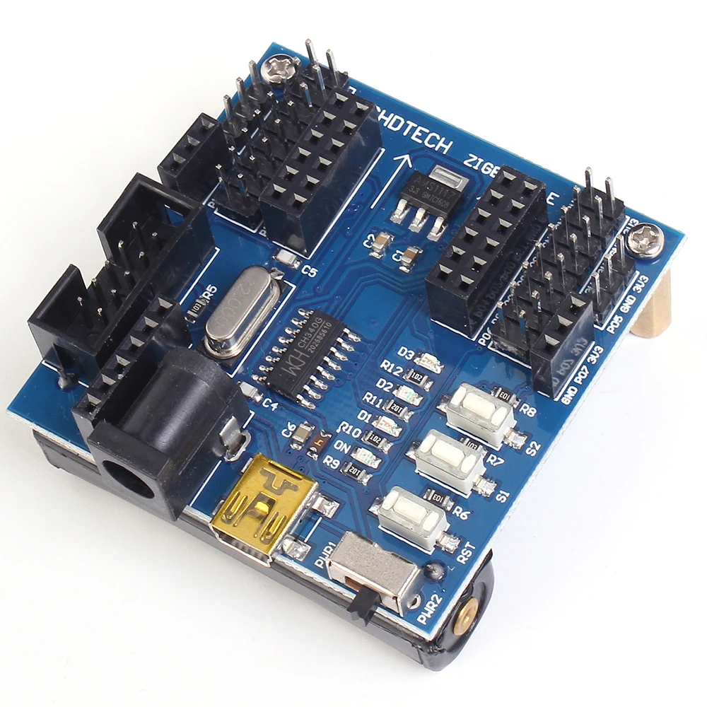HYY-YY Circuit Board Drill Bits CC2530 ZigBee Sensor Node Baseboard Functional Module Expansion Board USB Port 24MHz 256KB