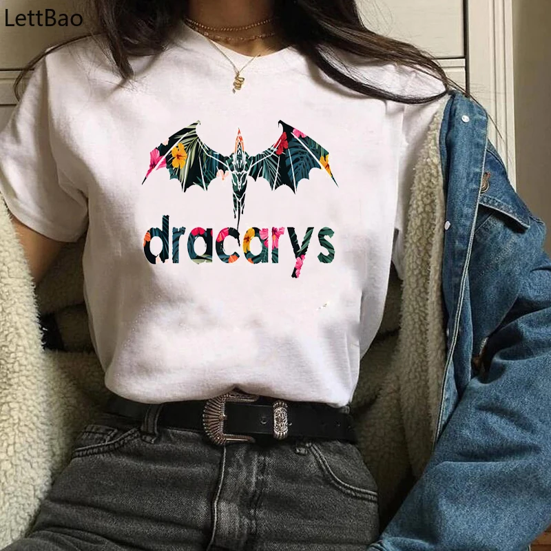 

2019 Dracarys Tshirt Not Today Game of Thrones Mother of Dragons Khaleesi T-Shirt Dragon Fire Winterfell Trendy Vogue T shirt