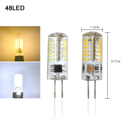 Светодиодная лампа G4 3014SMD 220 В переменного тока 3 Вт 9 Вт|foco luz|luz ledg4 lamp |